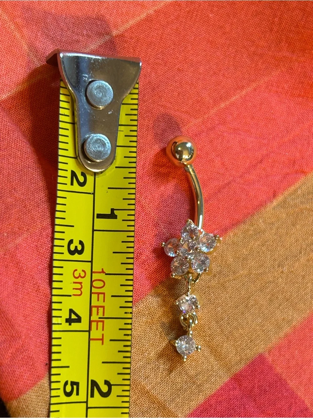 Bundle of 10 assorted gold Tone and Pearl belly button rings
